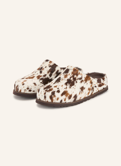 UGG Pantoletten OTZO WESTERN – CREME / DUNKELBRAUN / BRAUN