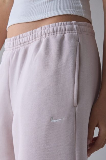 Nike Sportswear Phoenix Fleece Loose Mid-Rise Barrel Pants - Silt Red/Sail