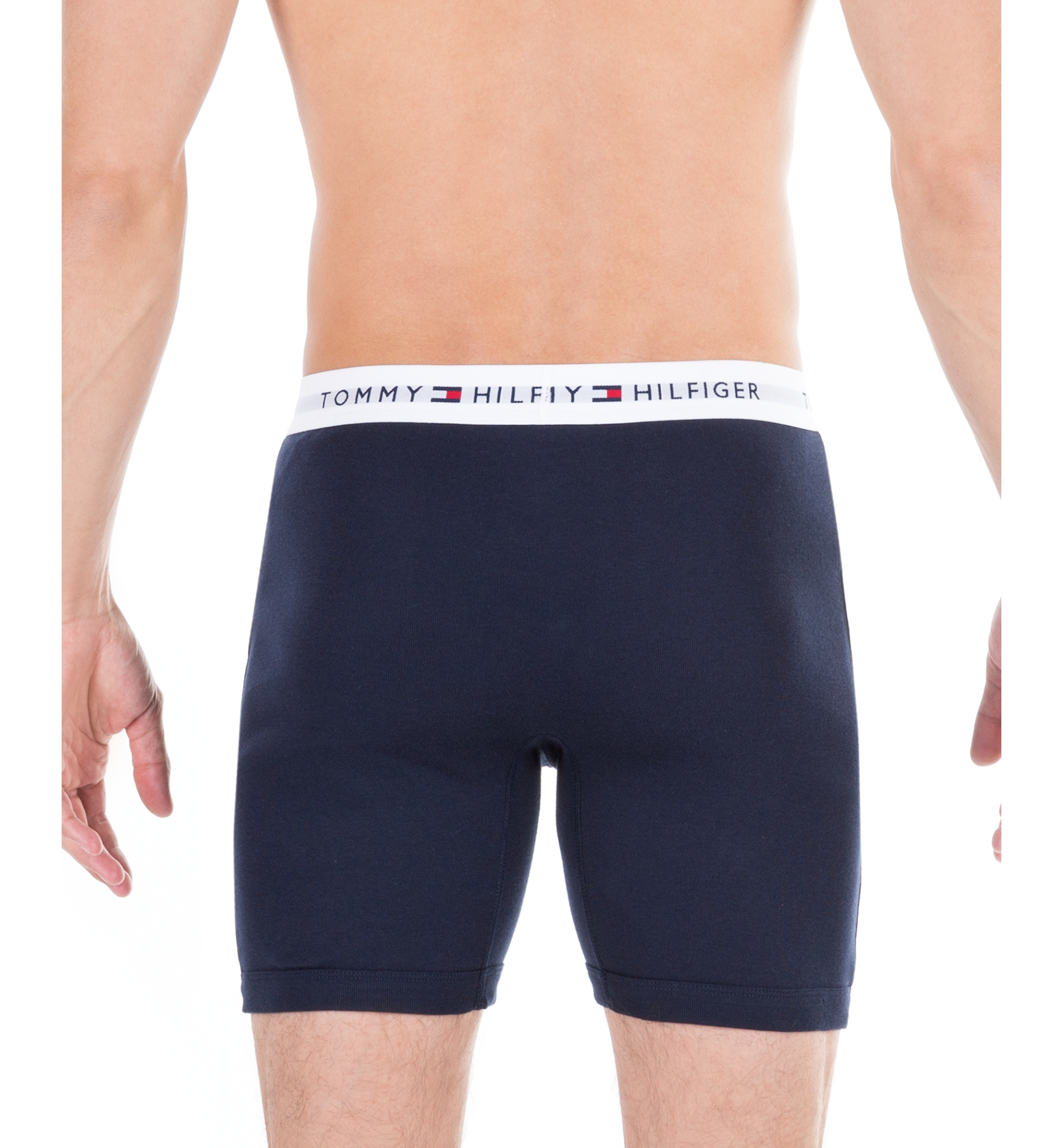 Tommy Hilfiger Men's Classic Cotton Boxer Briefs, 3-Pack - Navy
