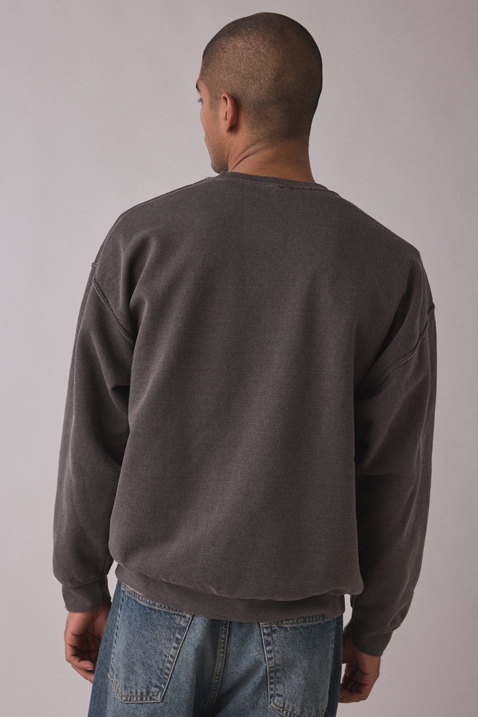 Wyoming Bison Graphic Crew Neck Sweatshirt - Brown