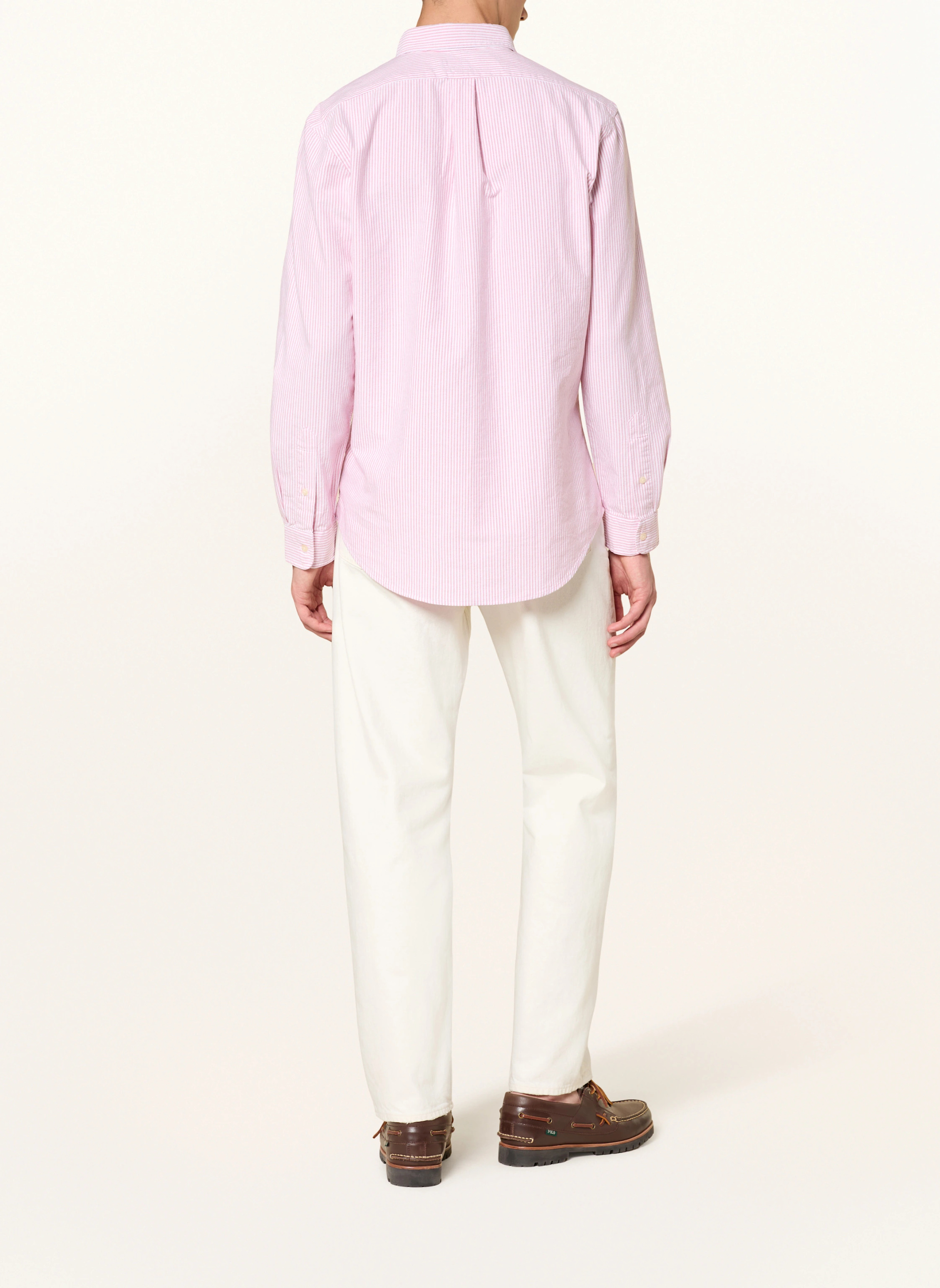 POLO RALPH LAUREN Hemd Custom Fit – ROT / WEISS