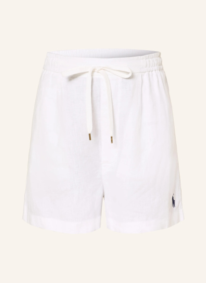 POLO RALPH LAUREN Leinenshorts – WEISS