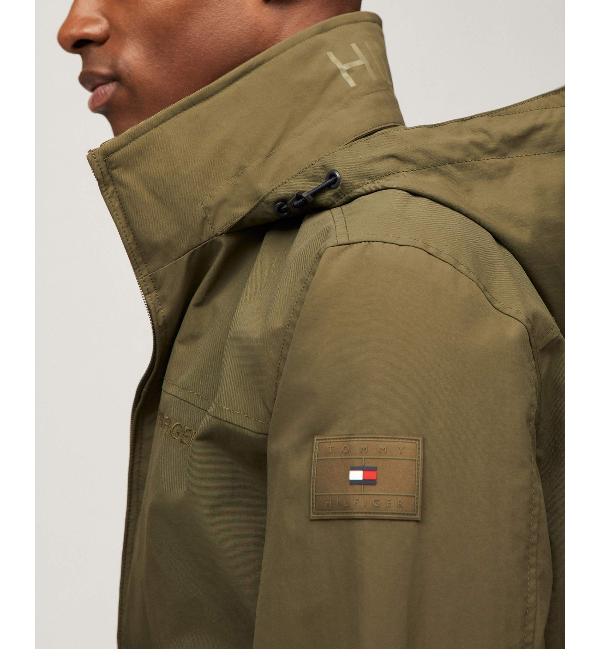 Tommy Hilfiger Men's Regatta Water Resistant Jacket - Army Green