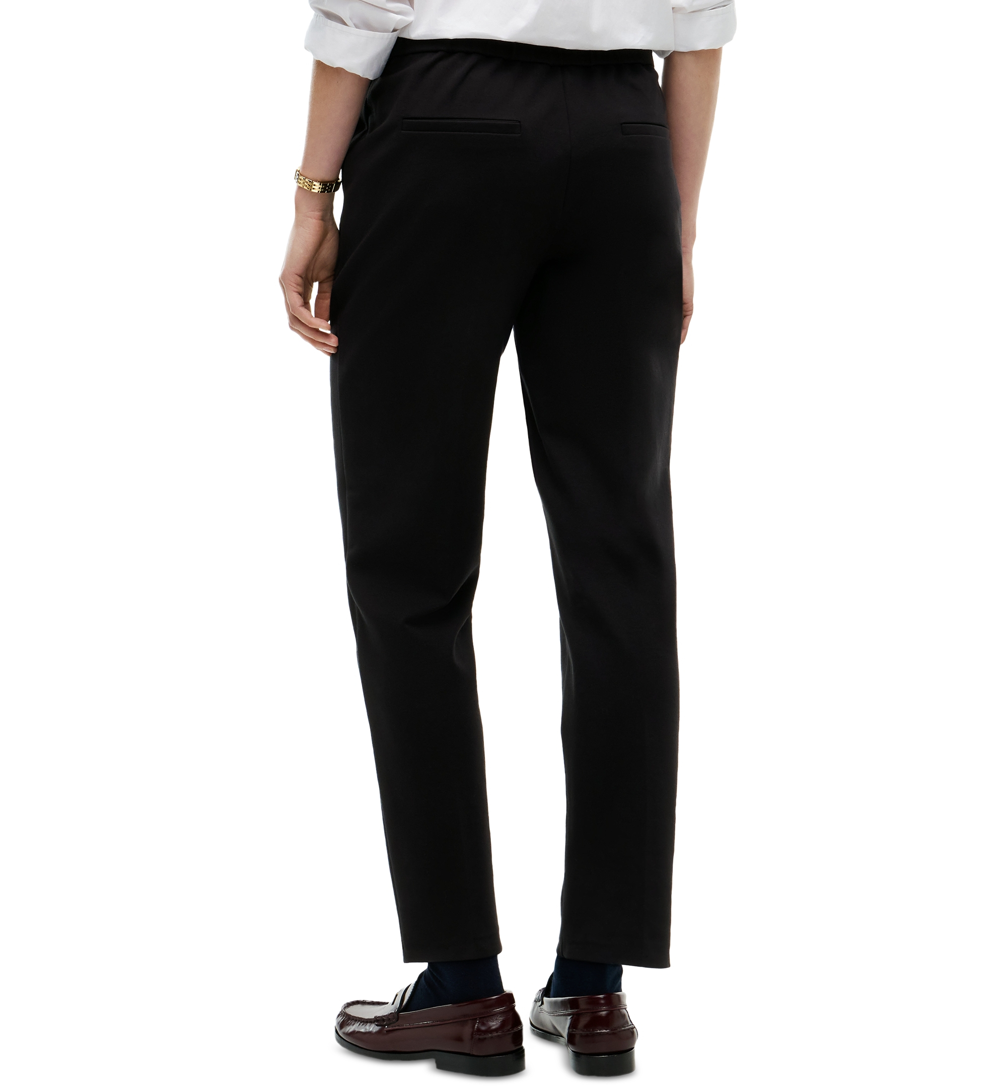 Tommy Hilfiger Women's Straight Slim Pull-On Pants - Black