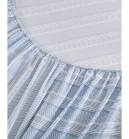 Tommy Hilfiger Printed 200-Thread Count Cotton Percale Sheet Set - Sailing Stripe