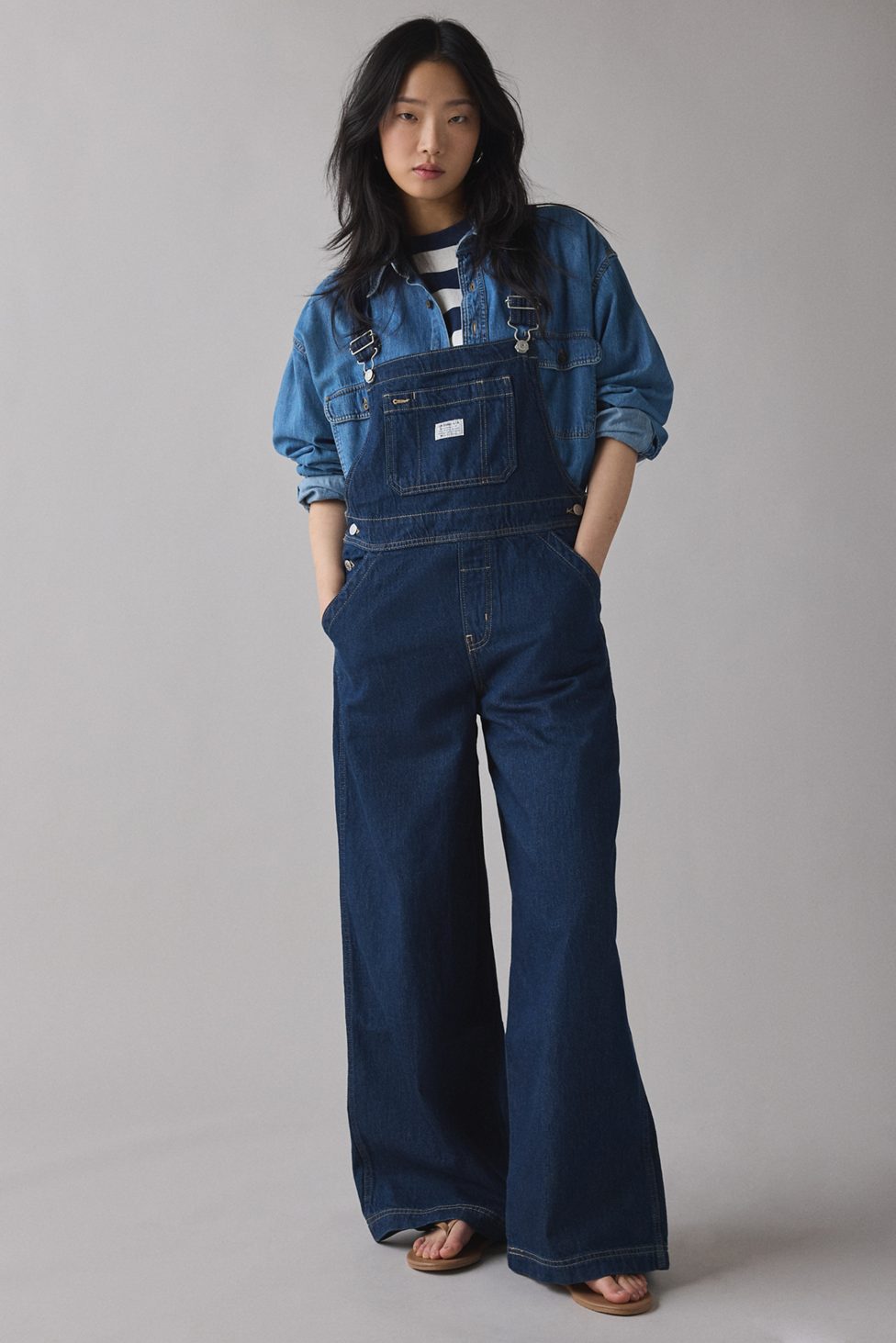 Levi's® XL Denim Overalls - Rinsed Denim
