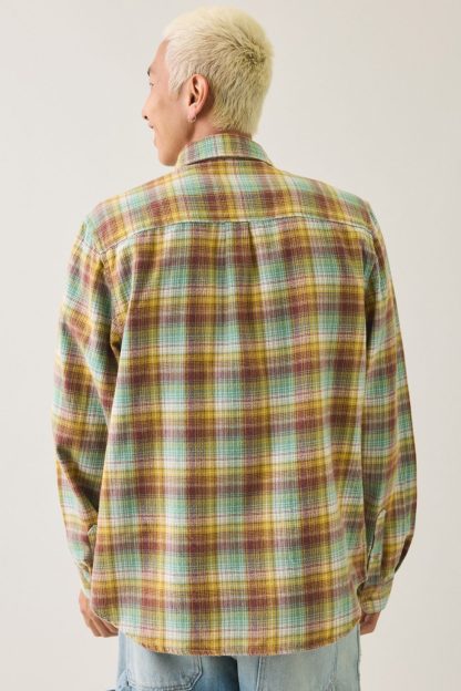 BDG Baggy Flannel Long Sleeve Shirt - Multi