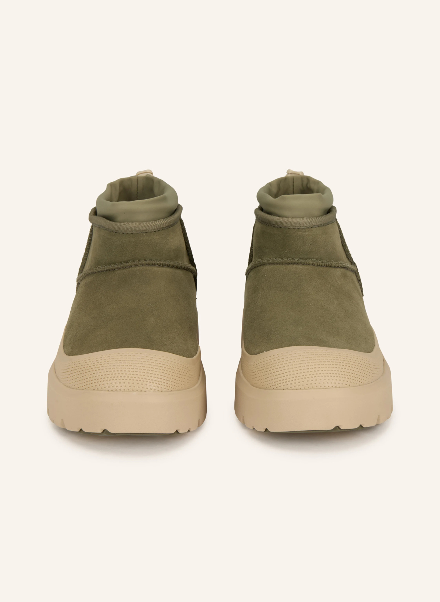 UGG Plateau-Boots CLASSIC ULTRA MINI WEATHER HYBRID – OLIV / BEIGE