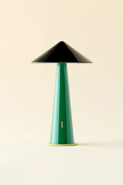 Tipsy Ombré Portable LED Table Lamp - Rich Black/Emerald Green