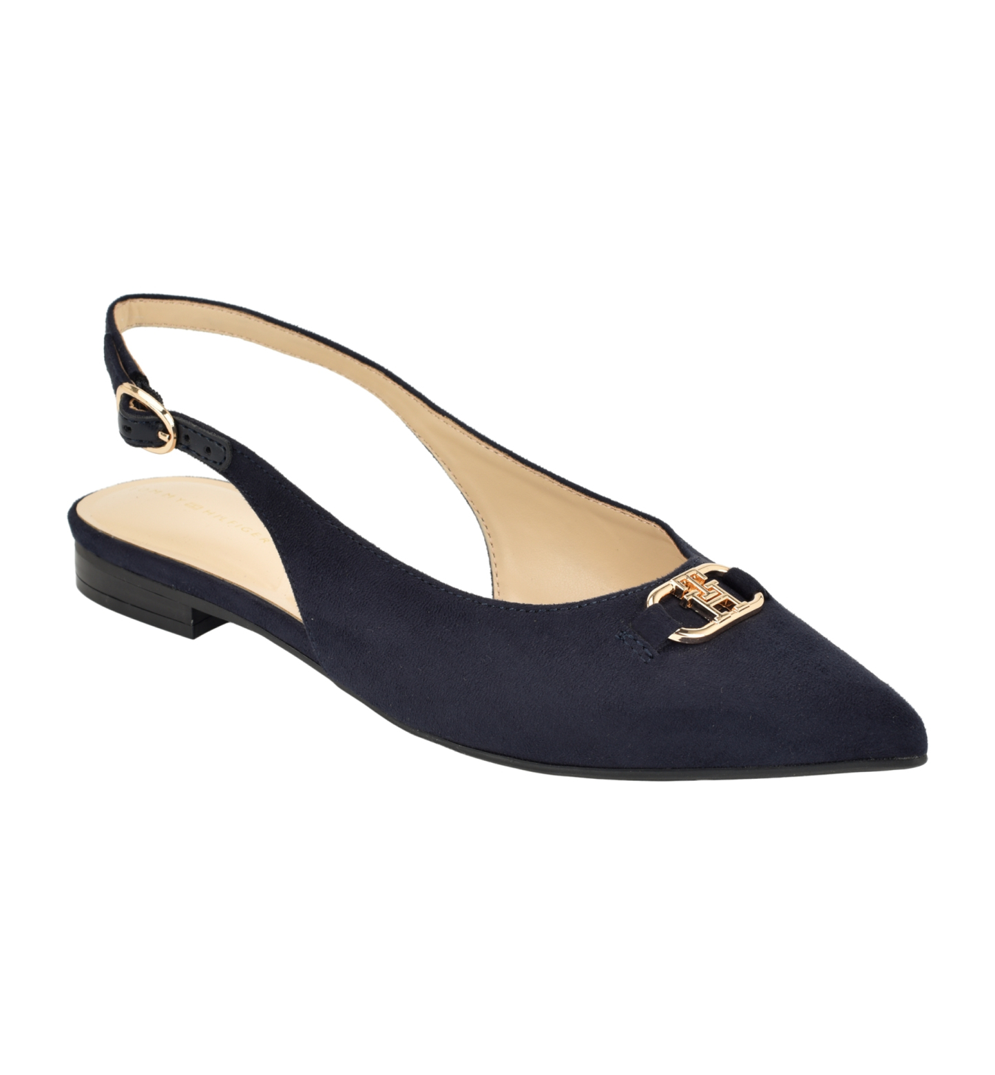 Tommy Hilfiger Women's Vesly Pointed Toe Slingback Dress Flats - Dark Blue