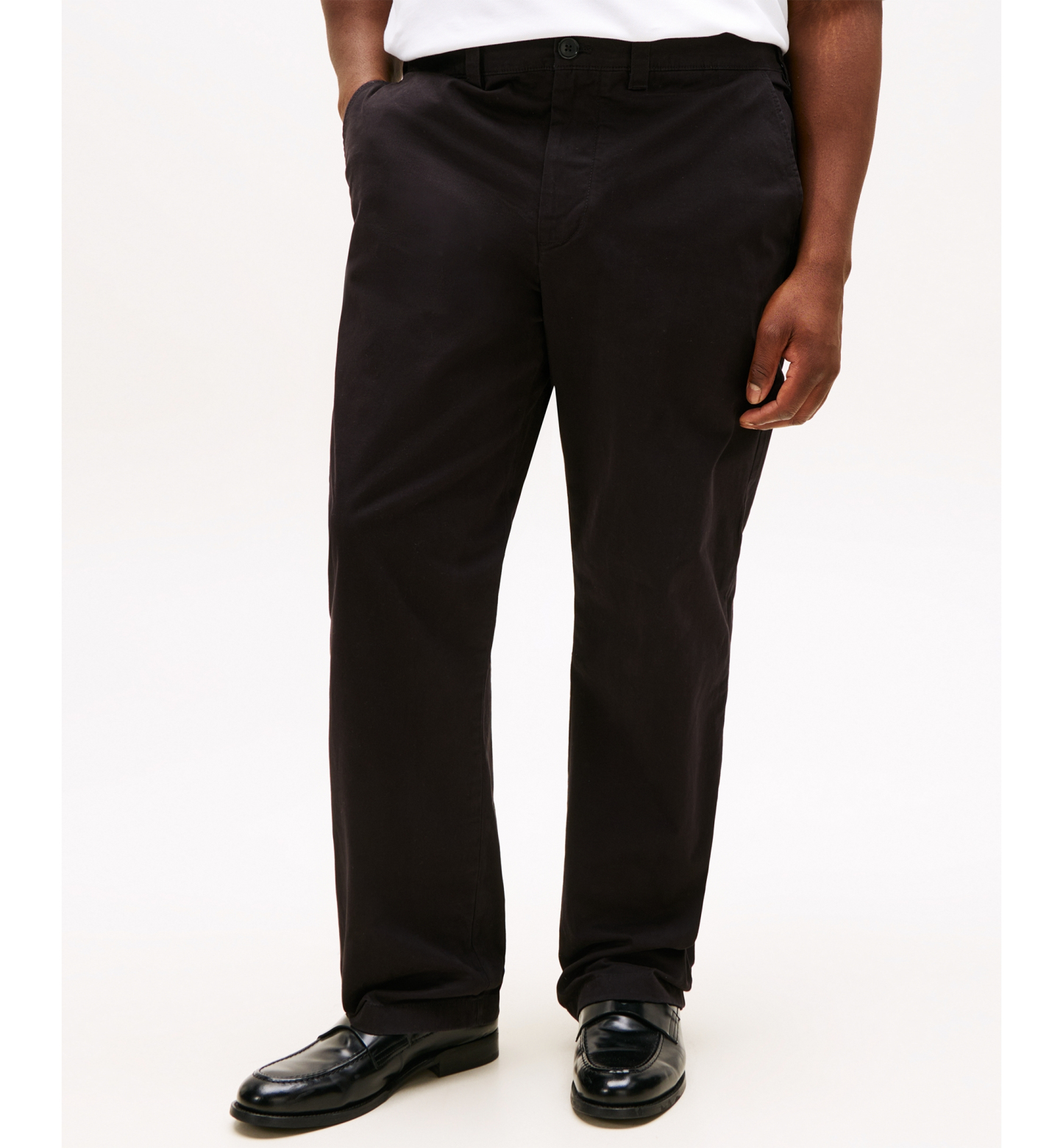 Tommy Hilfiger Men's Big & Tall TH Flex Stretch Custom-Fit Chino Pants - Dark Sable