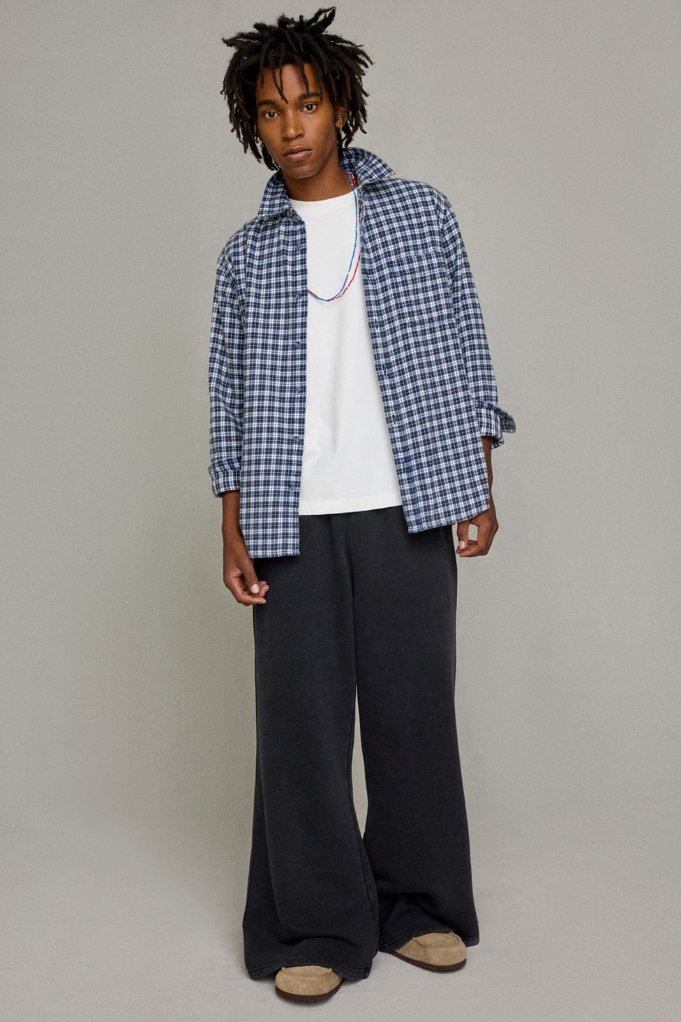 Standard Cloth Flare Sweatpants - Washed Black