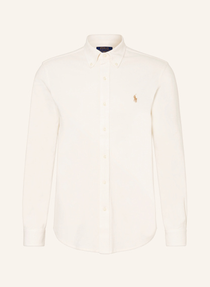 POLO RALPH LAUREN Piqué-Hemd Custom Fit – ECRU
