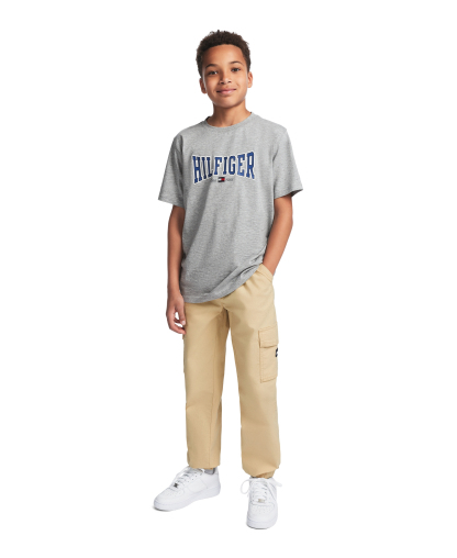 Tommy Hilfiger Boys' 8-20 Logo Cargo Jogger Pants - Warm Sand