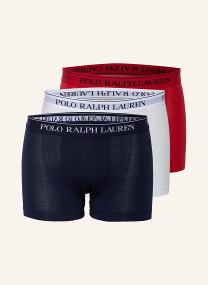 POLO RALPH LAUREN 3er-Pack Boxershorts – DUNKELBLAU / ROT / WEISS