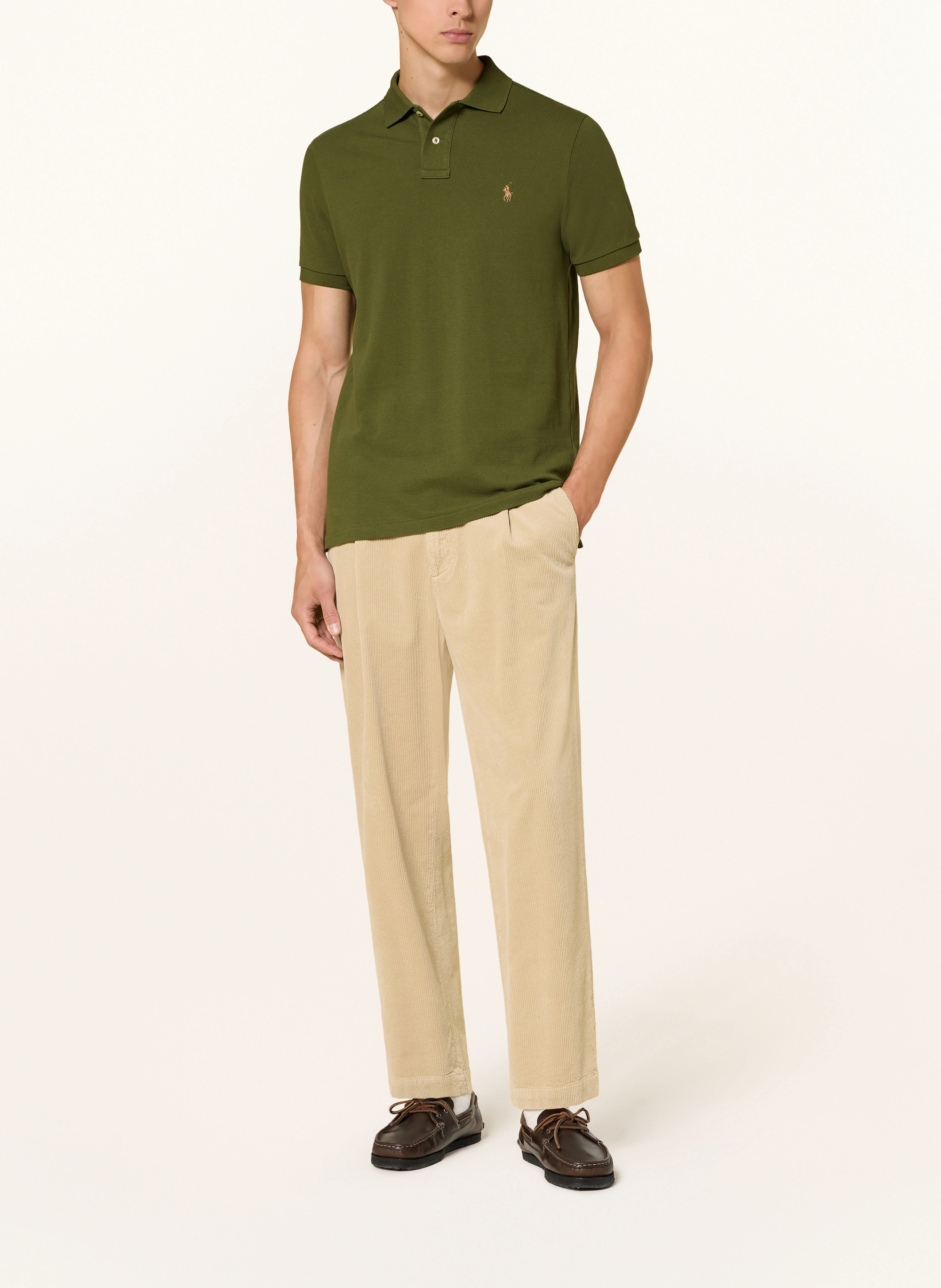POLO RALPH LAUREN Piqué-Poloshirt Custom Slim Fit – OLIV