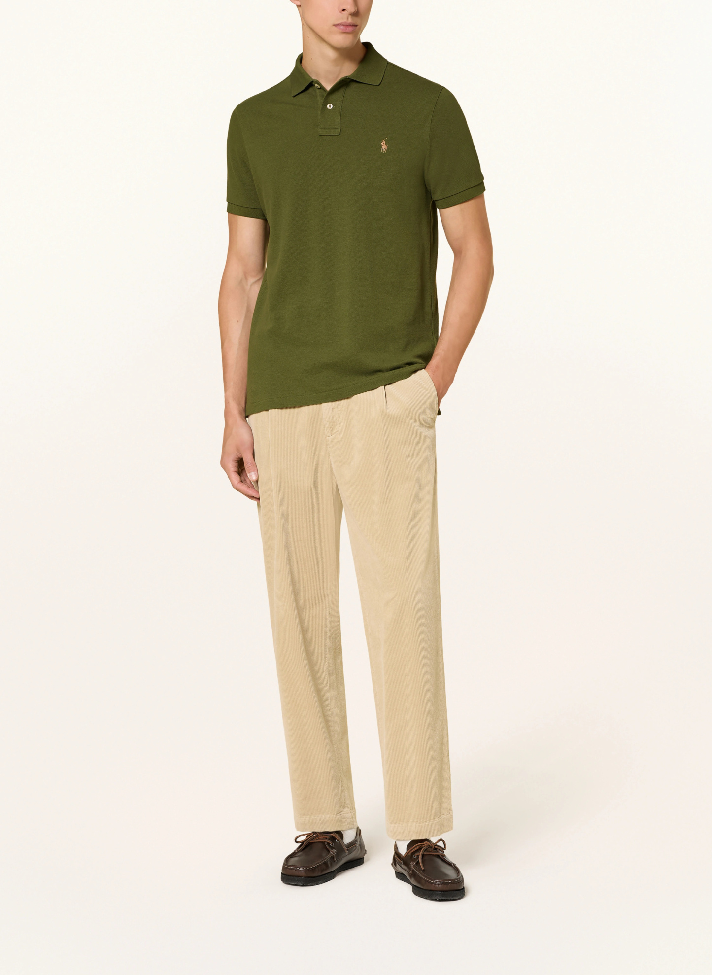 POLO RALPH LAUREN Piqué-Poloshirt Custom Slim Fit – OLIV