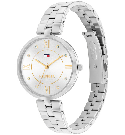 Tommy Hilfiger Women's Quartz Silver-Tone Stainless Steel Watch 34mm - Silver