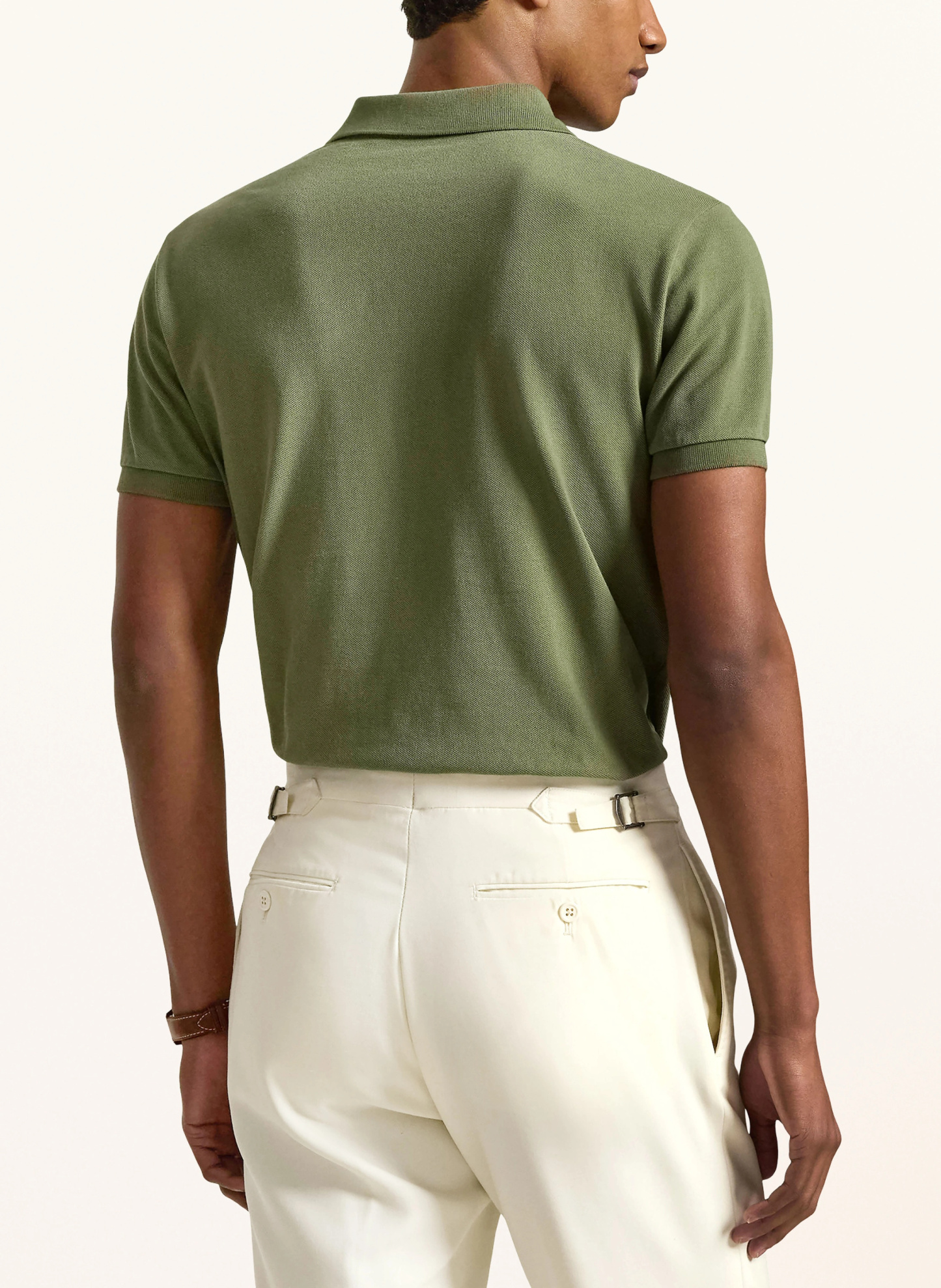 POLO RALPH LAUREN Piqué-Poloshirt Custom Slim Fit – KHAKI / CREME