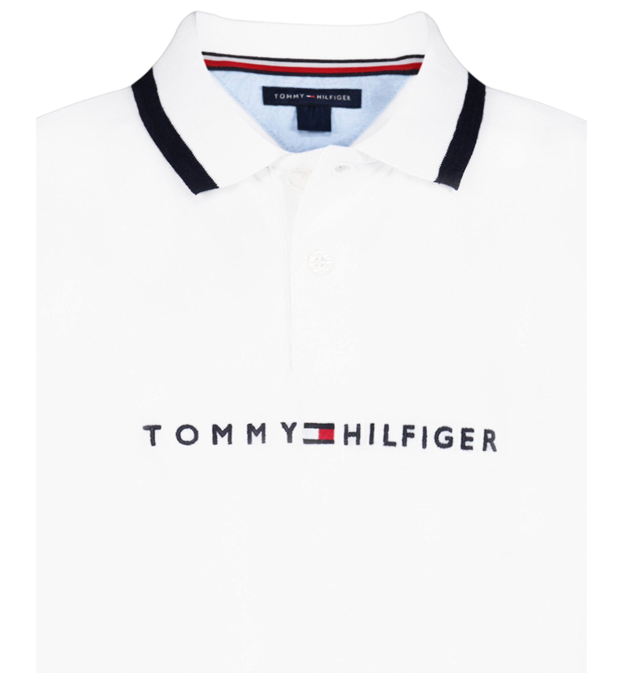Tommy Hilfiger Boys' 8-20 Tomas Short-Sleeve Tipped Polo Shirt - Fresh White