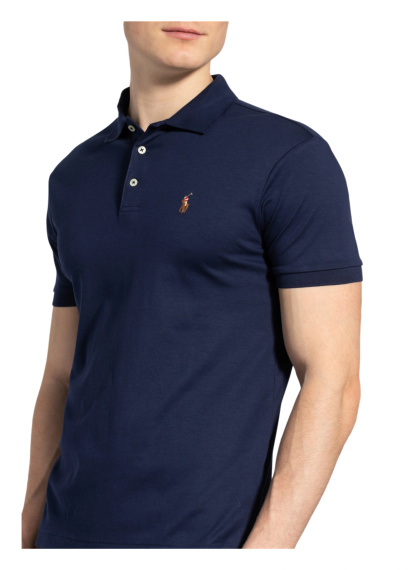 POLO RALPH LAUREN Jersey-Poloshirt Custom Slim Fit – DUNKELBLAU