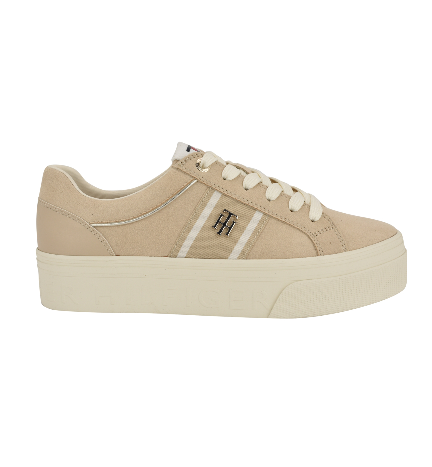 Tommy Hilfiger Women's Badria Logo Platform Sneakers - Light Natural
