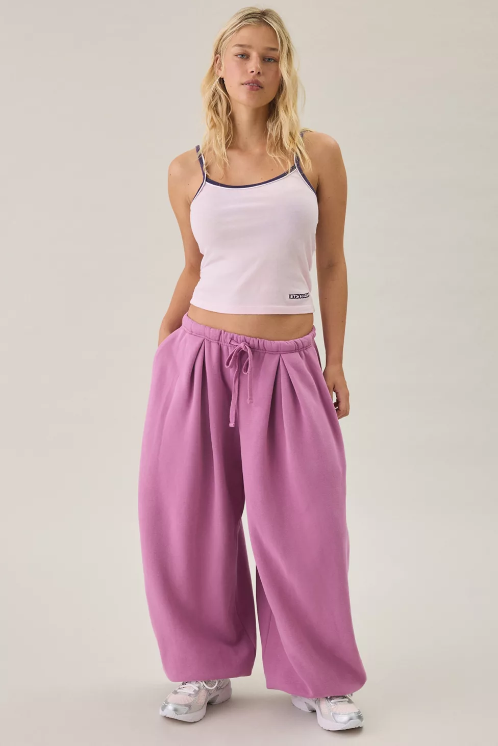 Out From Under Slow Motion Baggy Balloon Sweatpants - Mauve