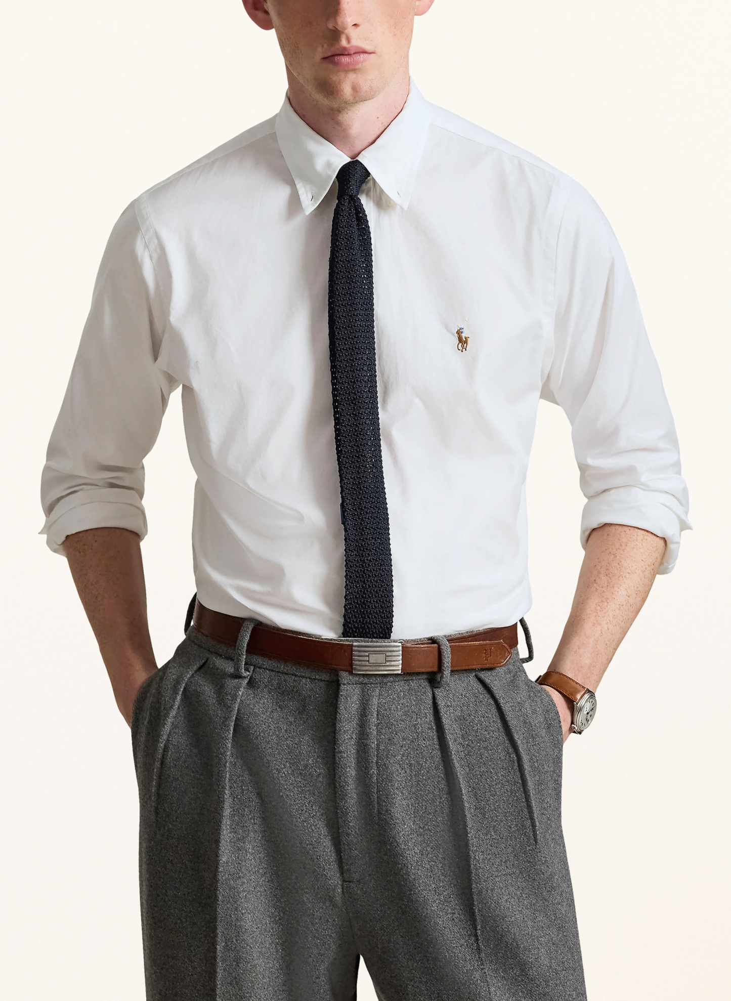 POLO RALPH LAUREN Hemd Custom Fit – WEISS