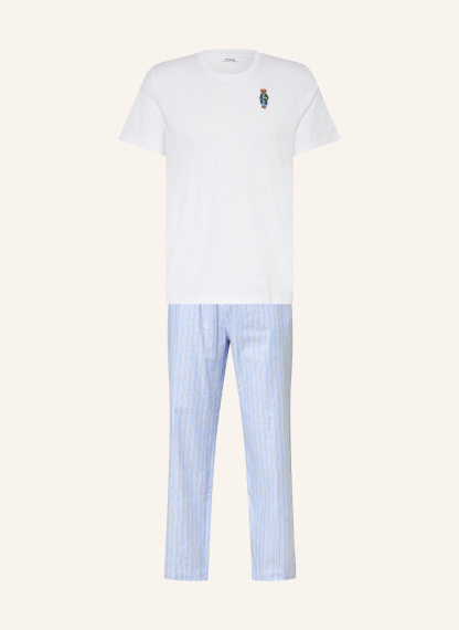 POLO RALPH LAUREN Schlafanzug – HELLBLAU / WEISS / DUNKELBLAU
