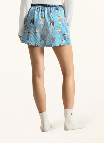 POLO RALPH LAUREN Schlafshorts – HELLBLAU / WEISS