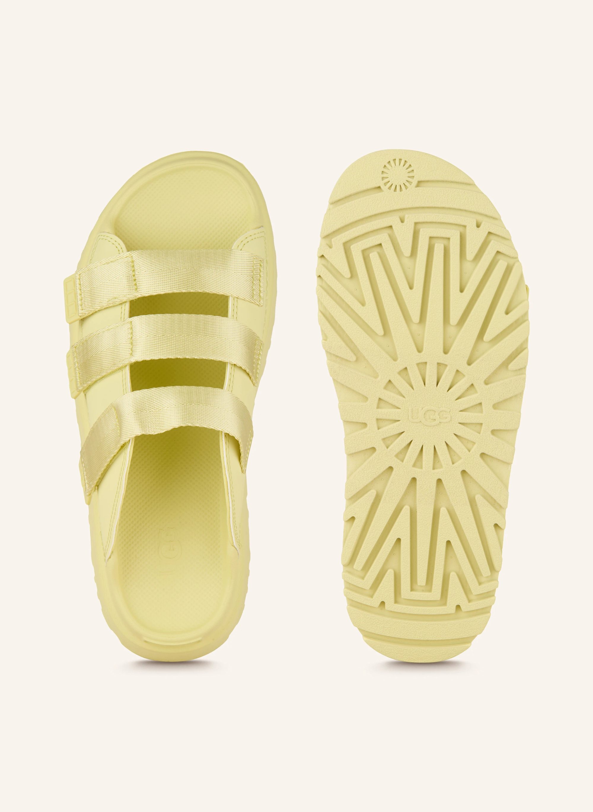 UGG Plateau-Pantoletten GOLDENGLOW – HELLGELB