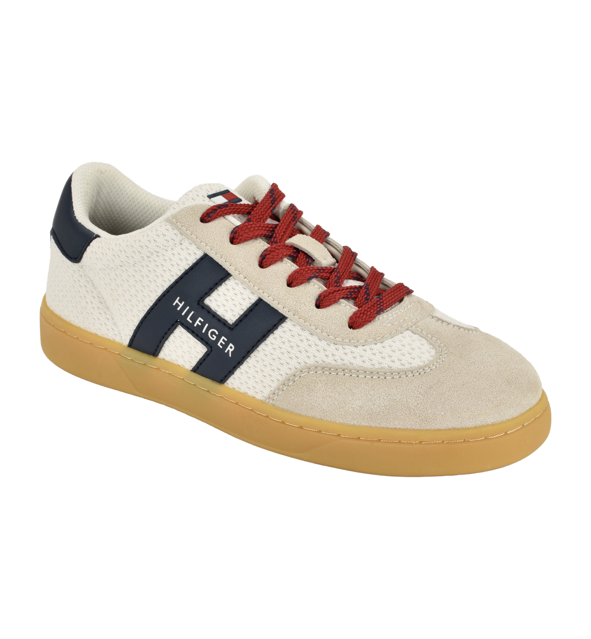 Tommy Hilfiger Women's Maisie Low Profile Lace-Up Sneakers - Ivory Multi
