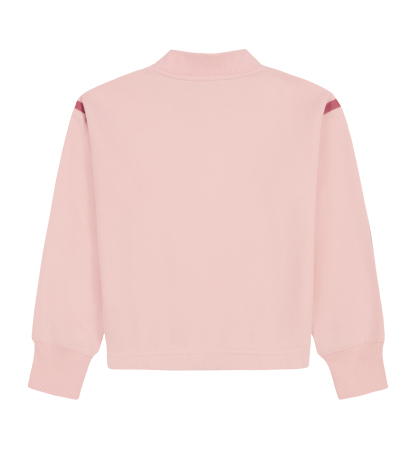 Tommy Hilfiger Girls' 7-16 Fleece Quarter-Zip Sweatshirt - Lotus