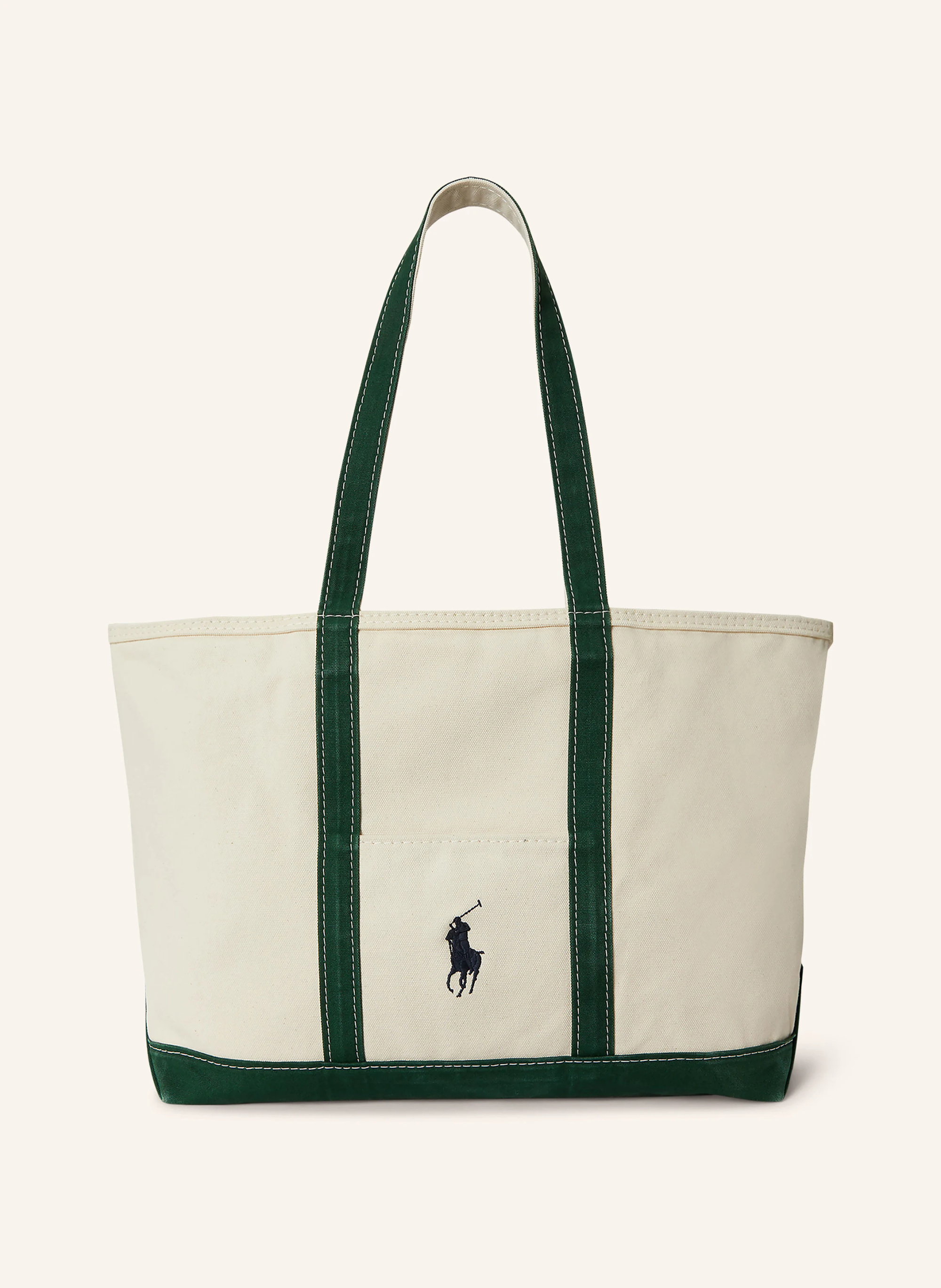 POLO RALPH LAUREN Shopper – CREME / GRÜN