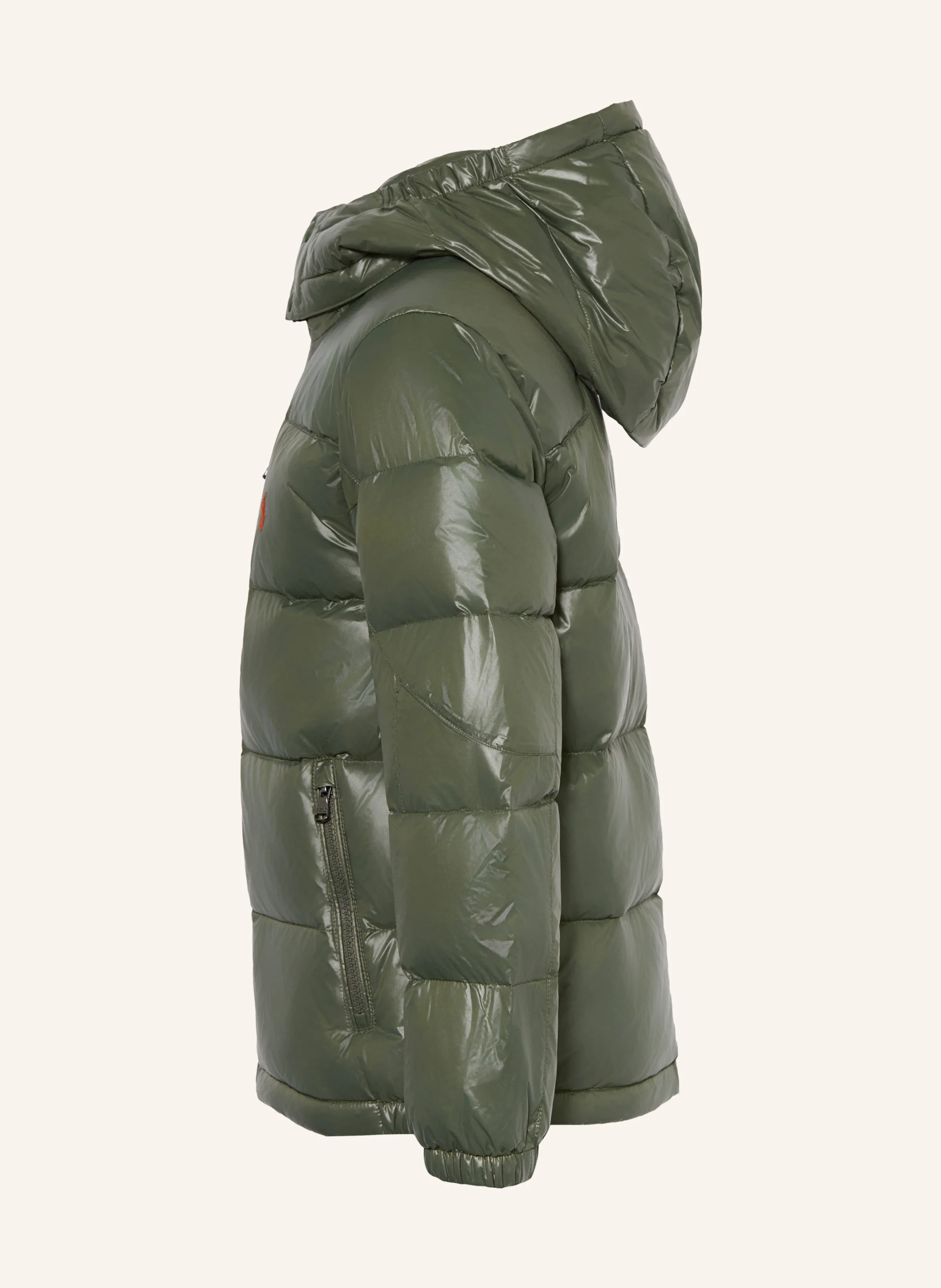 POLO RALPH LAUREN Daunenjacke mit abnehmbarer Kapuze – OLIV