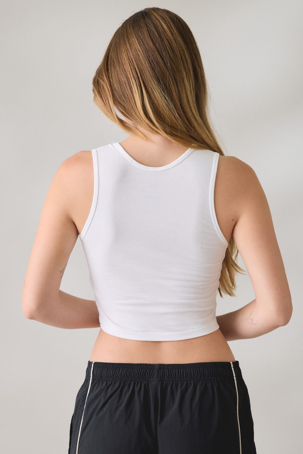 Nike Sportswear Graphic Tight Cropped Tank Top - White