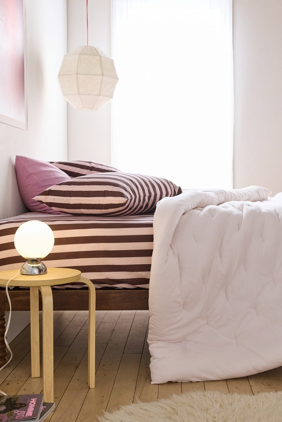 Soft Tee Jersey Pintuck Comforter - Pink