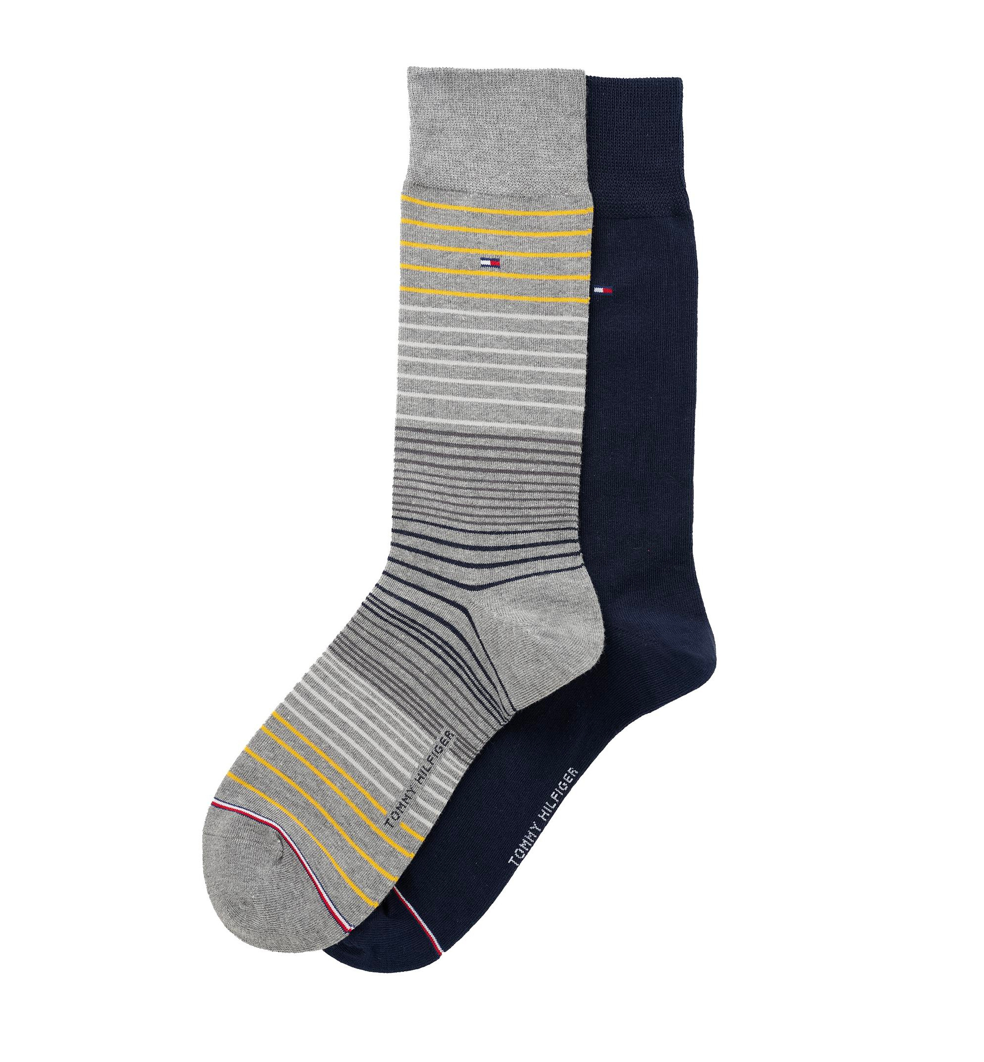 Tommy Hilfiger Men's Dress Crew Socks, 2-Pack - Gray/Black