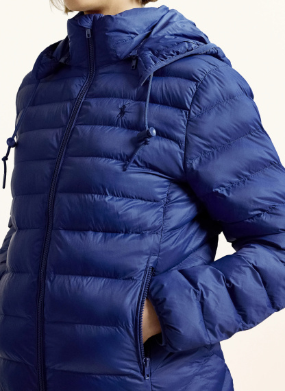 POLO RALPH LAUREN Steppjacke mit abnehmbarer Kapuze – BLAU