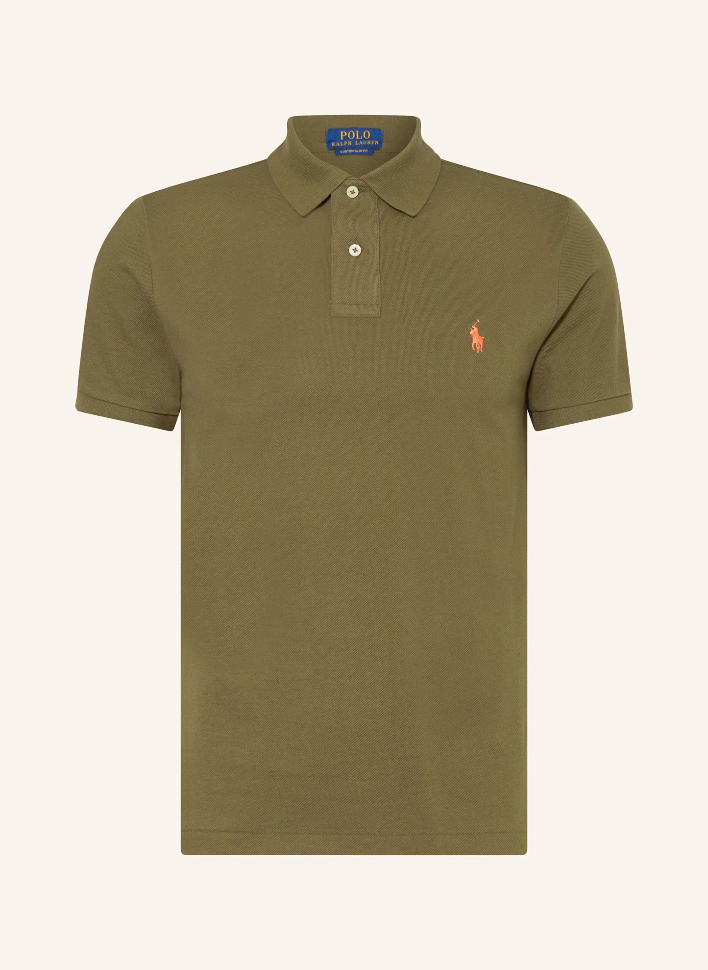 POLO RALPH LAUREN Piqué-Poloshirt Custom Slim Fit – KHAKI