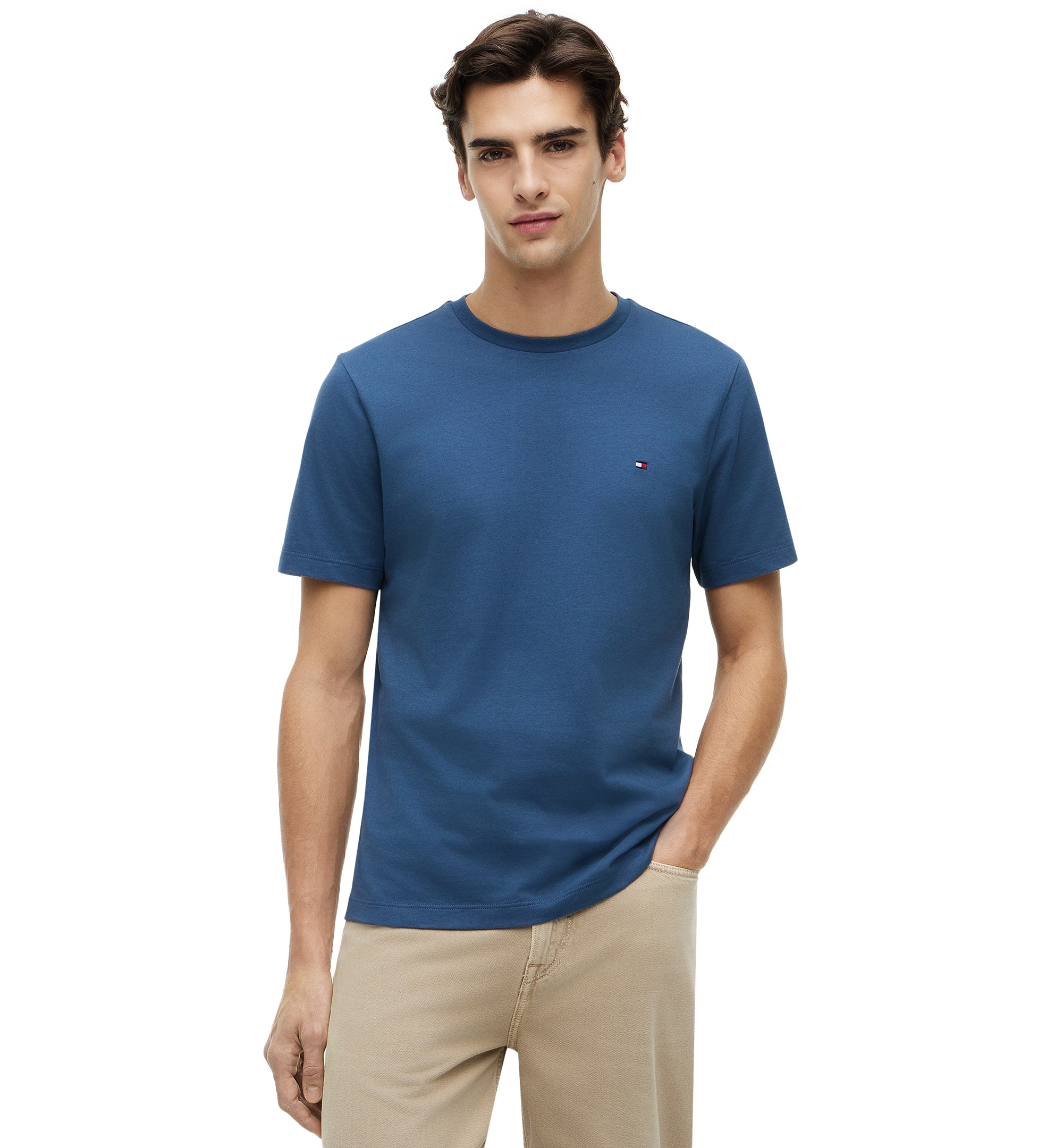 Tommy Hilfiger Men's Essential Regular-Fit T-Shirt - Aegean Sea