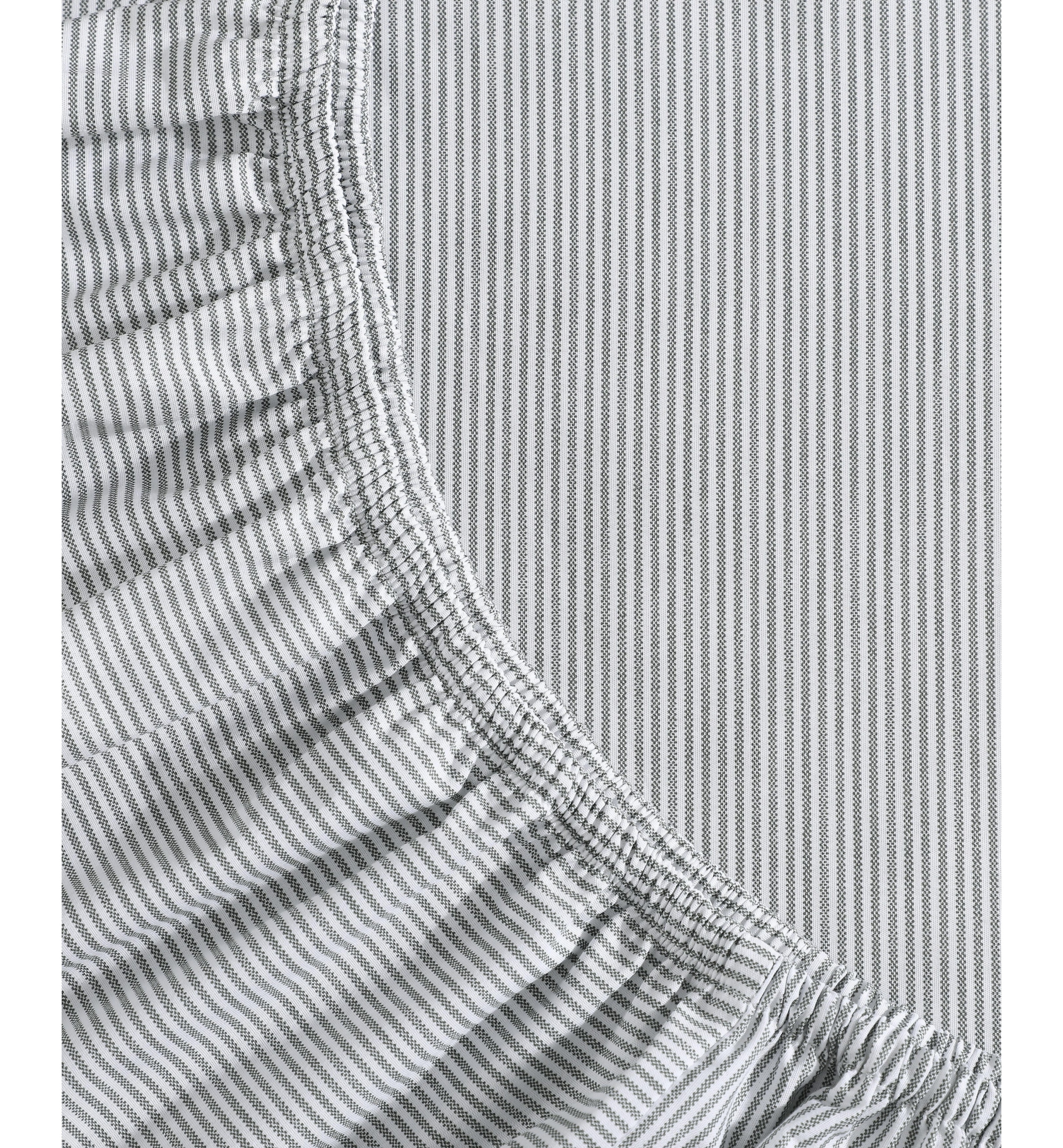 Tommy Hilfiger Printed 200-Thread Count Cotton Percale Sheet Set - Ithaca Stripe Dark Green
