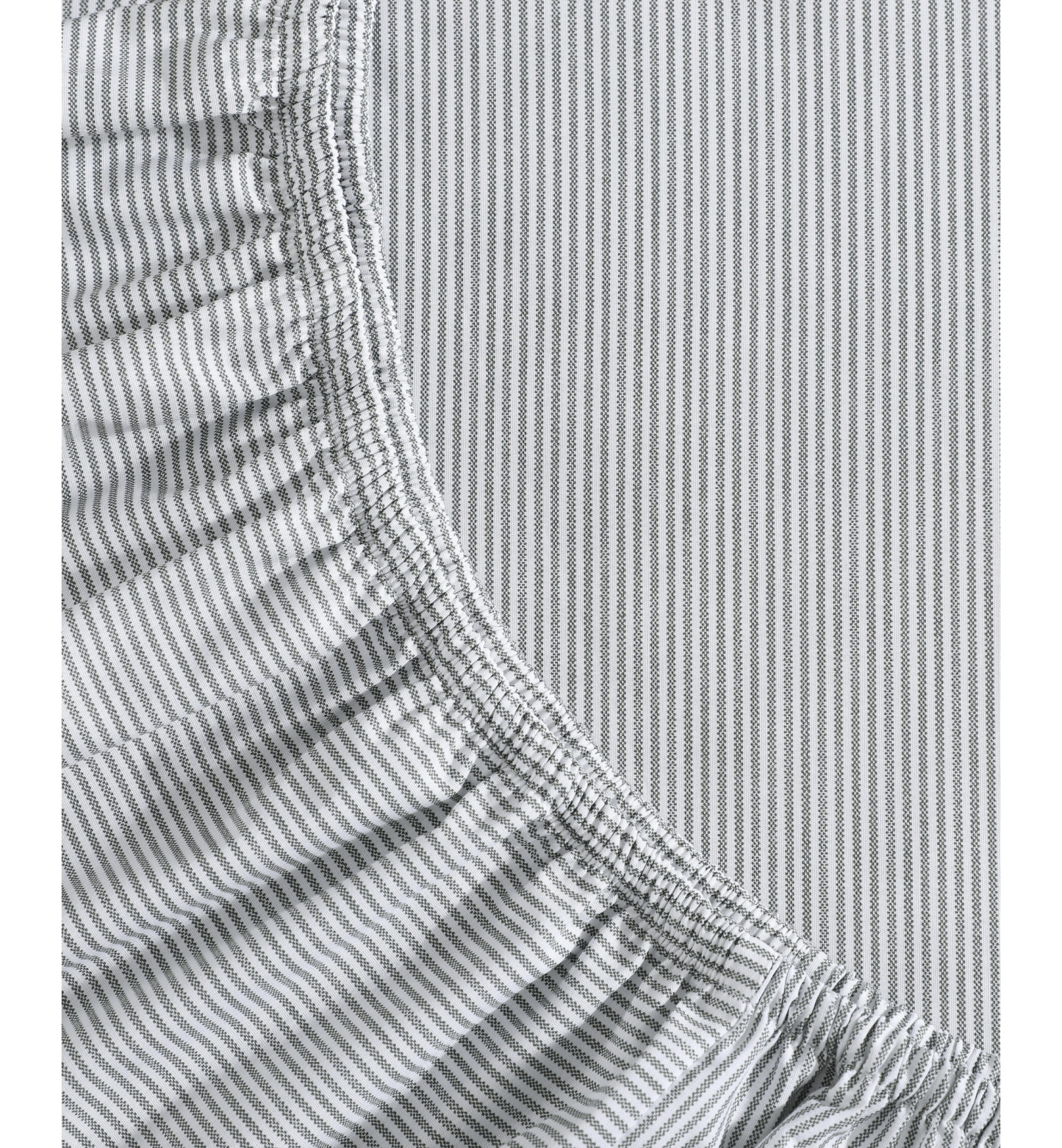 Tommy Hilfiger Printed 200-Thread Count Cotton Percale Sheet Set - Ithaca Stripe Dark Green