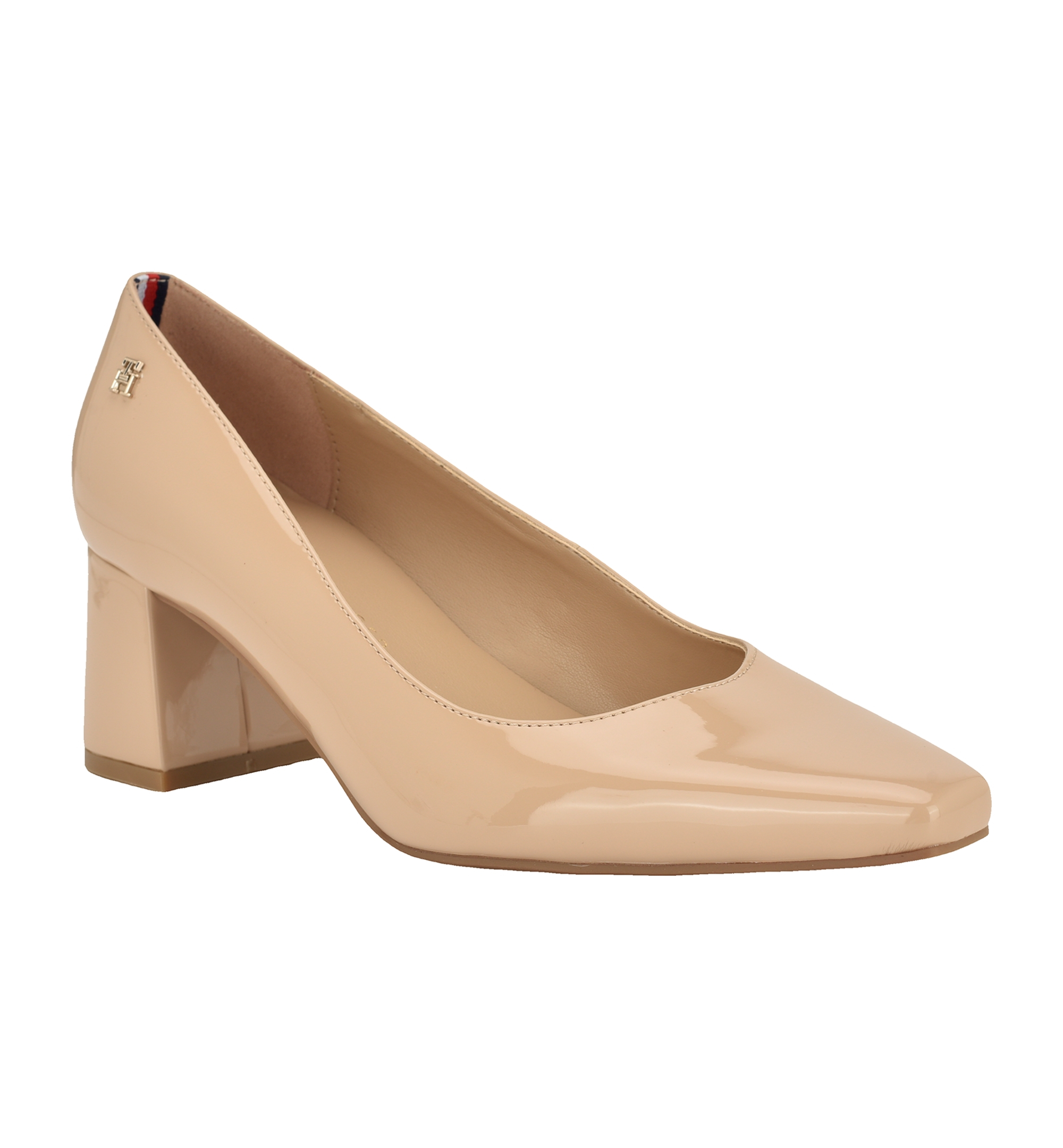 Tommy Hilfiger Women's Opheili Classic Block Heel Pumps - Ivory Patent