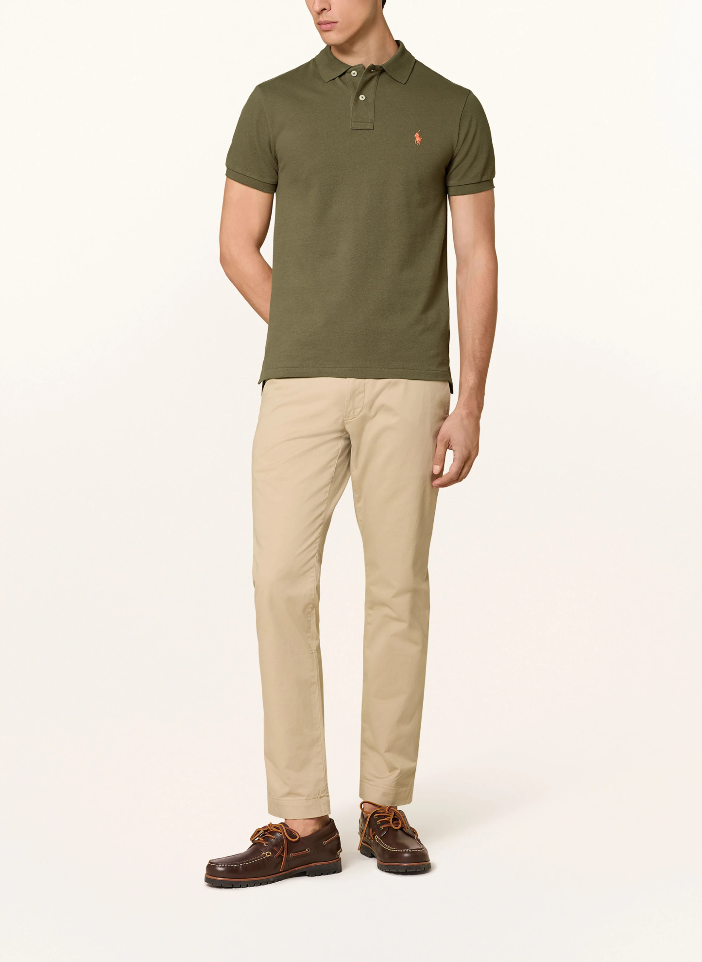 POLO RALPH LAUREN Piqué-Poloshirt Slim Fit – KHAKI