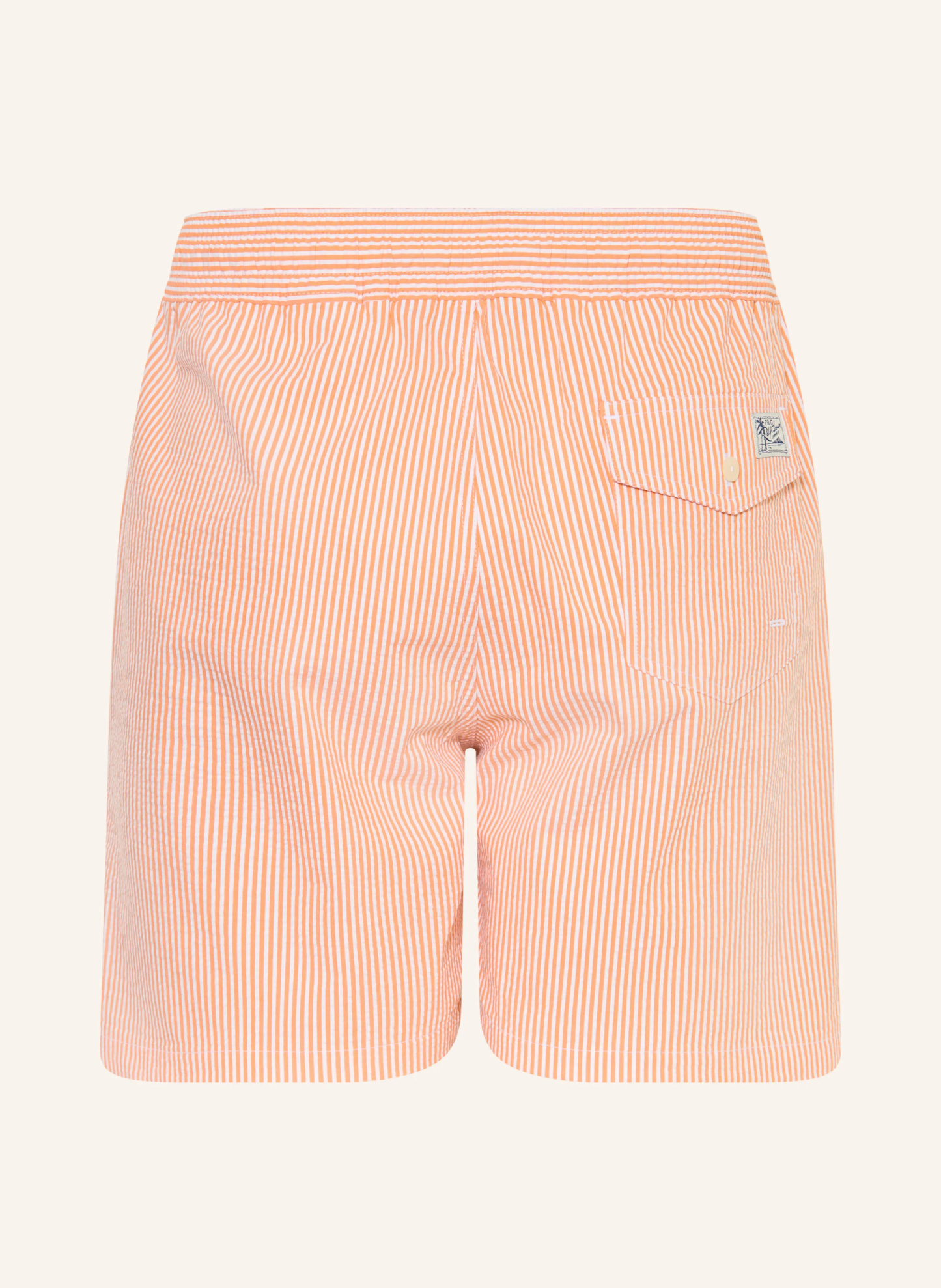 POLO RALPH LAUREN Badeshorts – ORANGE / WEISS