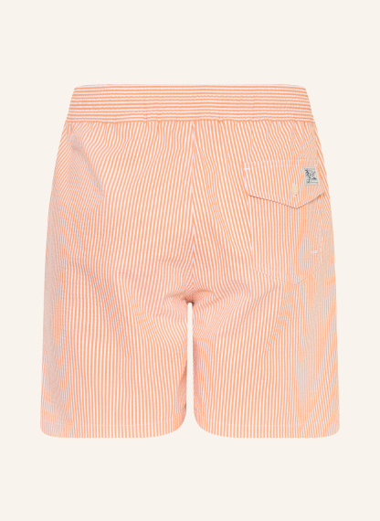 POLO RALPH LAUREN Badeshorts – ORANGE / WEISS