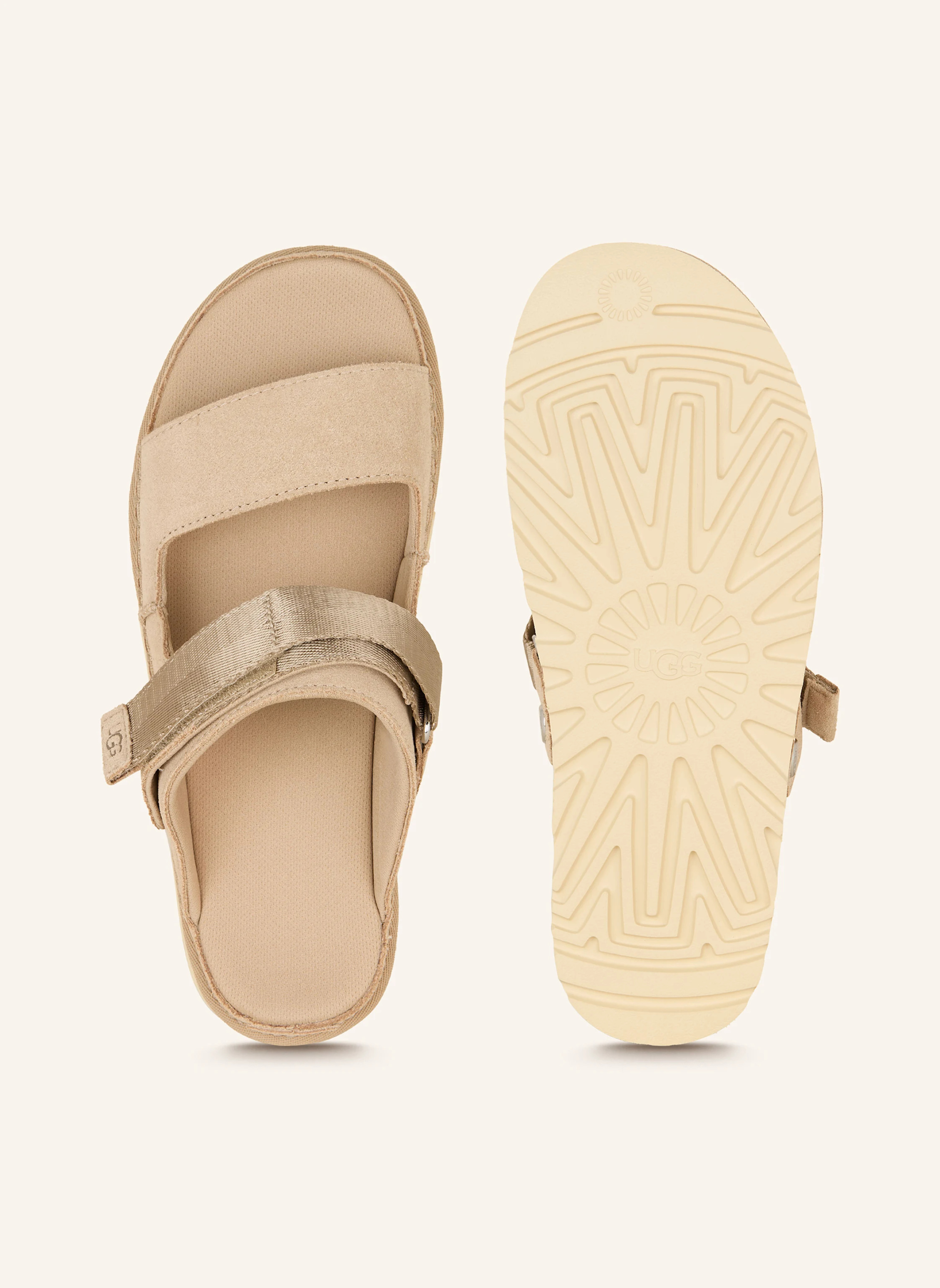 UGG Pantoletten GOLDENSTAR GLIDE – HELLBRAUN