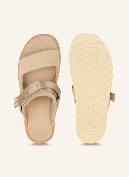 UGG Pantoletten GOLDENSTAR GLIDE – HELLBRAUN