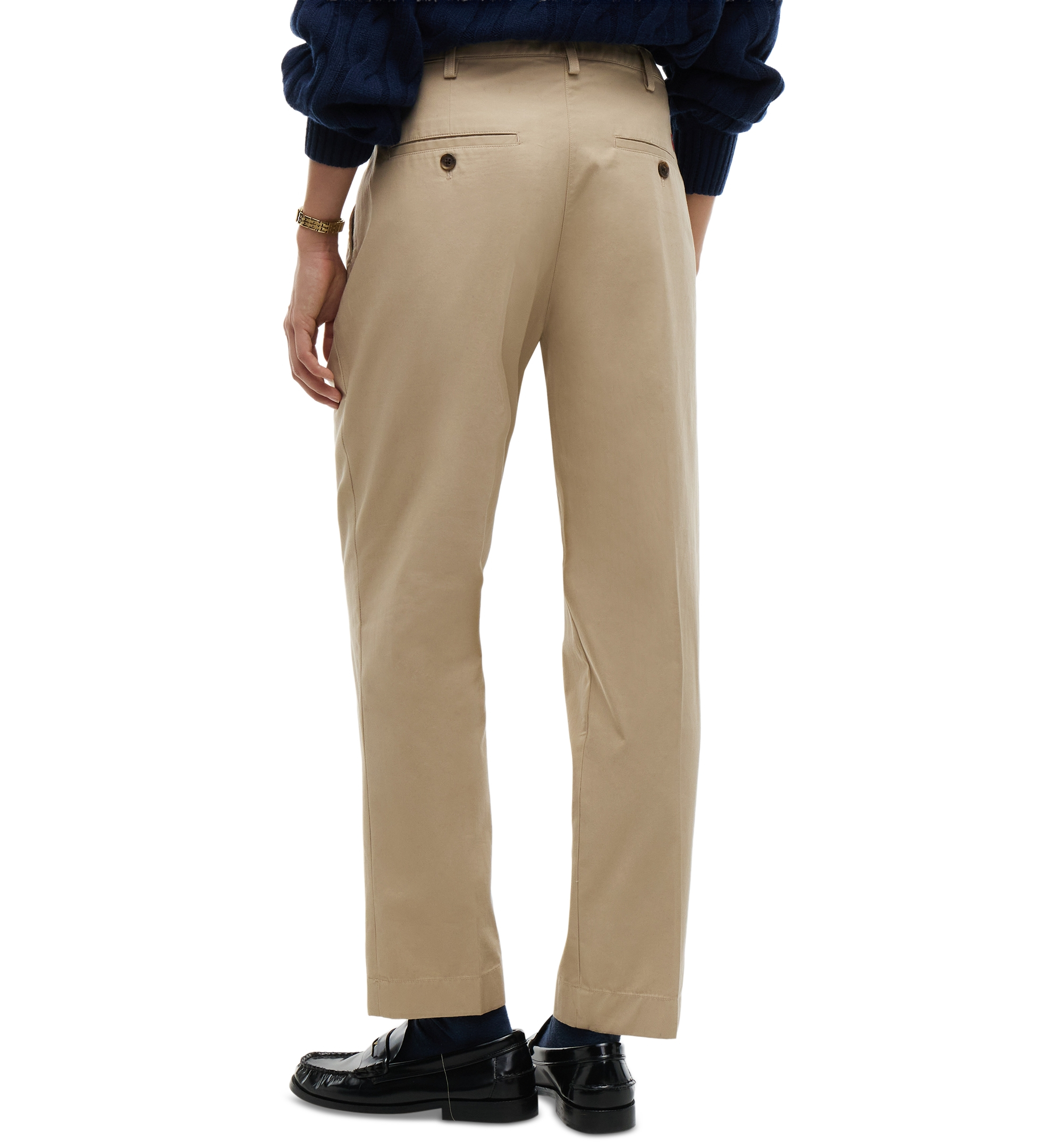 Tommy Hilfiger Women's American Icons Chino High-Rise Straight Pants, Macy's Exclusive - Beige